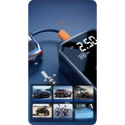 Compresor moto portabil reincarcabil 100w wireless 150PSI