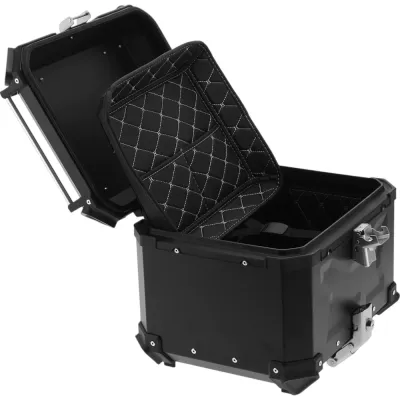 Top Case Universal 45L Cutie Moto spate aluminiu cu placa suport