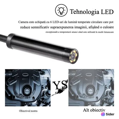Camera endoscopica 2M Android 7.0MM TYPEC IP67 Impermeabila