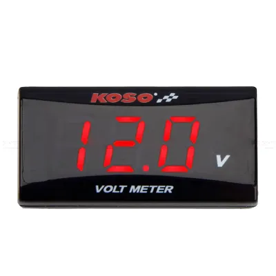 Voltmetru digital alb KOSO slim LCD universal A1004WHITE