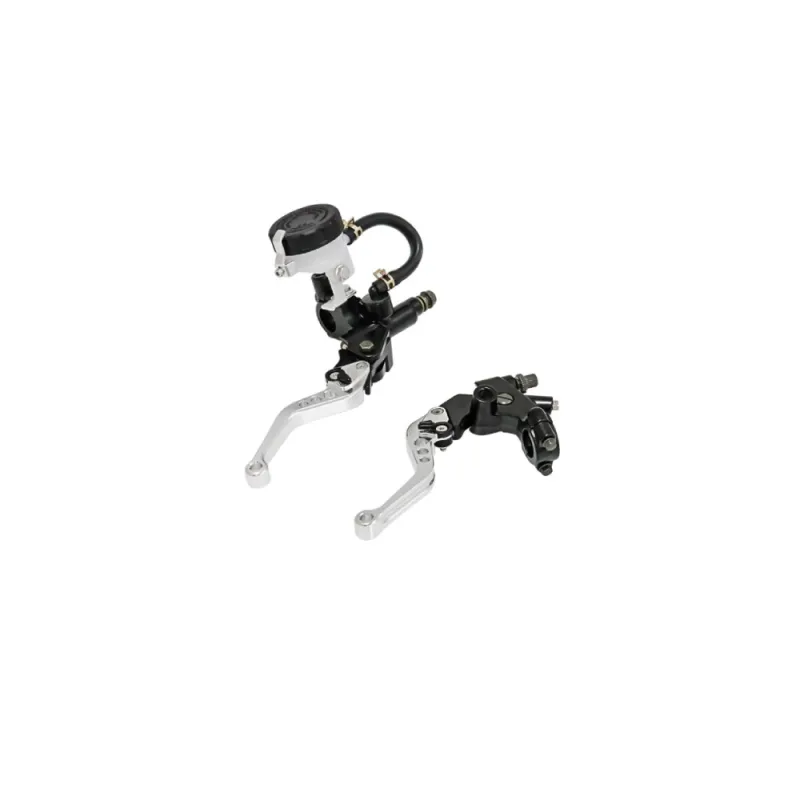 Manete Moto Ambreiaj cu rezervor Cablu Pompa Frana maneta Universale Ghidon 22mm A835SILVER