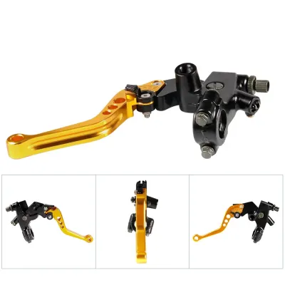 Manete Moto Ambreiaj cu rezervor Cablu Pompa Frana maneta Universale Ghidon 22mm A835GOLD