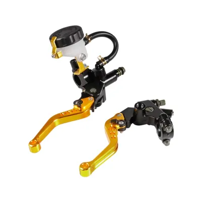 Manete Moto Ambreiaj cu rezervor Cablu Pompa Frana maneta Universale Ghidon 22mm A835BLACK