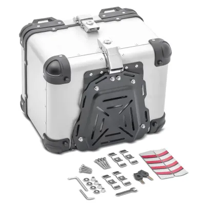 Top Case Cutie Moto spate aluminiu cu suport placa 45L