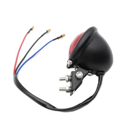 Stop Spate Moto Cafe Racer Chopper Bobber Cruiser Negru retro LED 12v lumini frana A964