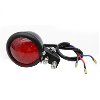 Stop Spate Moto Cafe Racer Chopper Bobber Cruiser Negru retro LED 12v lumini frana A964