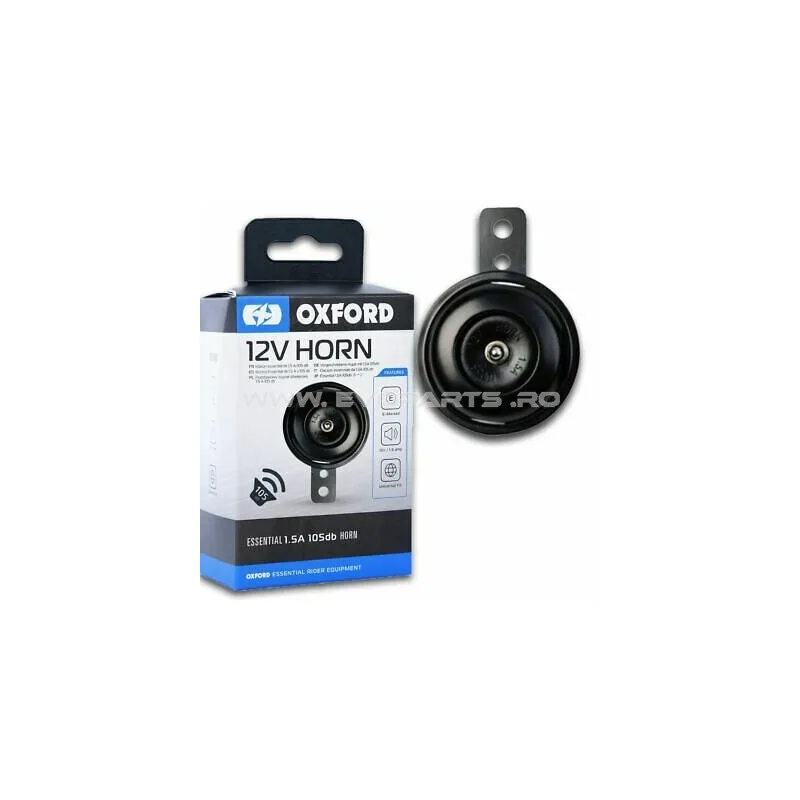 Claxon Moto Atv OXFORD 12V 105db Negru / Cromat - CROM