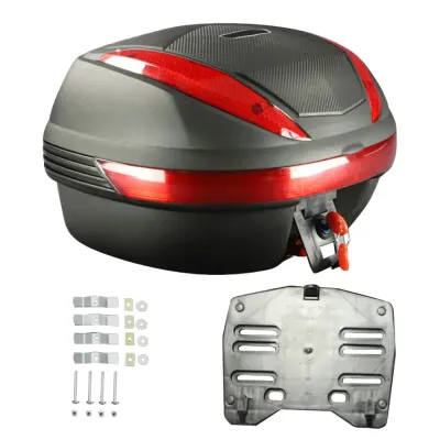 Topcase Cutie Portbagaj 30L Universala Cu placa Moto Scuter Atv