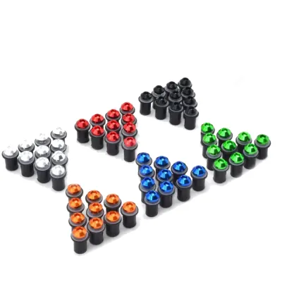 Set 10buc Suruburi Parbriz Moto cu piulite - GRI