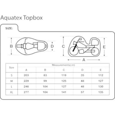 HUSA PROTECTIE MOTO OXFORD AQUATEX TOP BOX CV205
