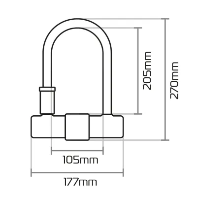 LACAT ANTIFURT OXFORD MAGNUM U-LOCK LK223