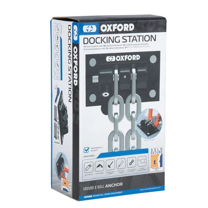SUPORT ANCORARE ANTIFURT MOTO OXFORD DOCKING STATION LK401