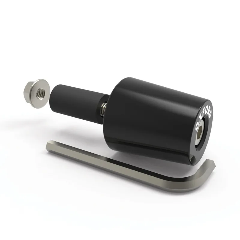 Set Capete Ghidon Moto Oxford Bar Ends 3 Aluminiu Negre