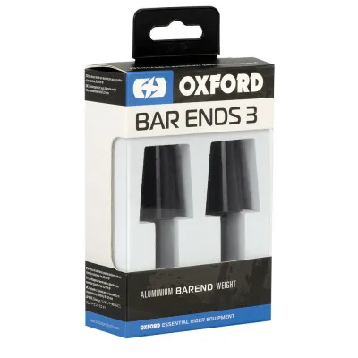 Set Capete Ghidon Moto Oxford Bar Ends 3 Aluminiu Negre