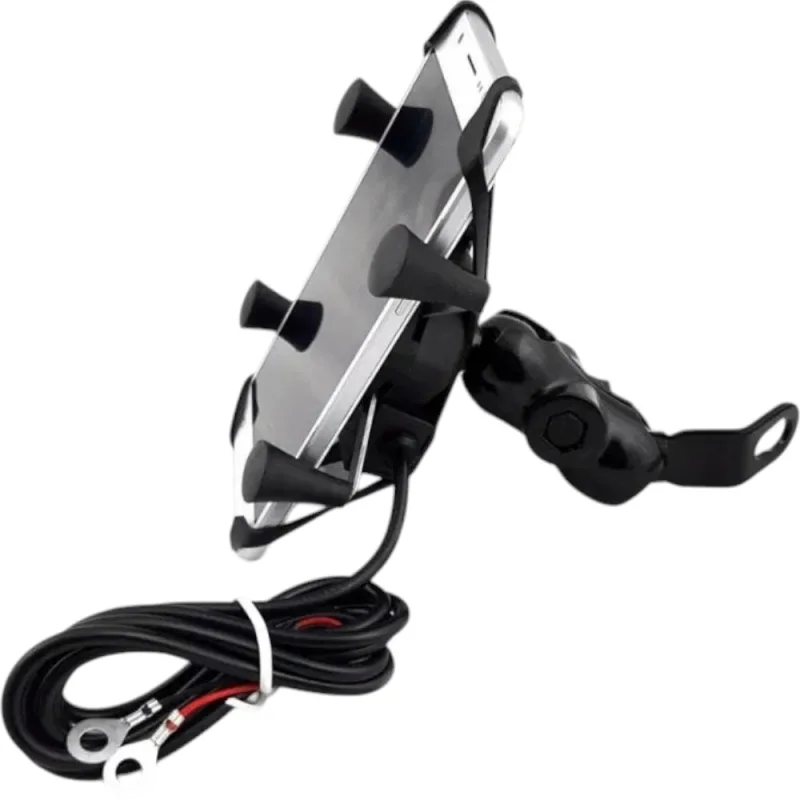 Suport Telefon Ghidon Moto Reglabil Incarcare USB