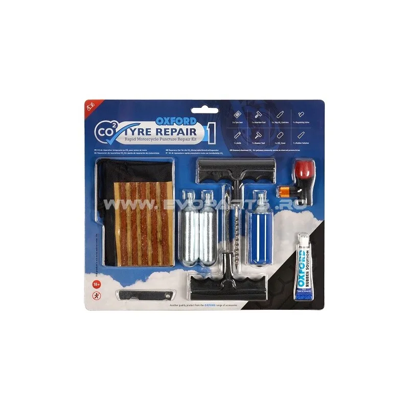 Kit Reparatie Pana Anvelopa Auto Moto Atv Snur CO2 OXFORD