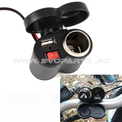 Priza Incarcare USB / BRICHETA Ghidon Moto Atv Waterproof