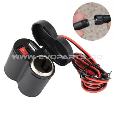 Priza Incarcare USB / BRICHETA Ghidon Moto Atv Waterproof