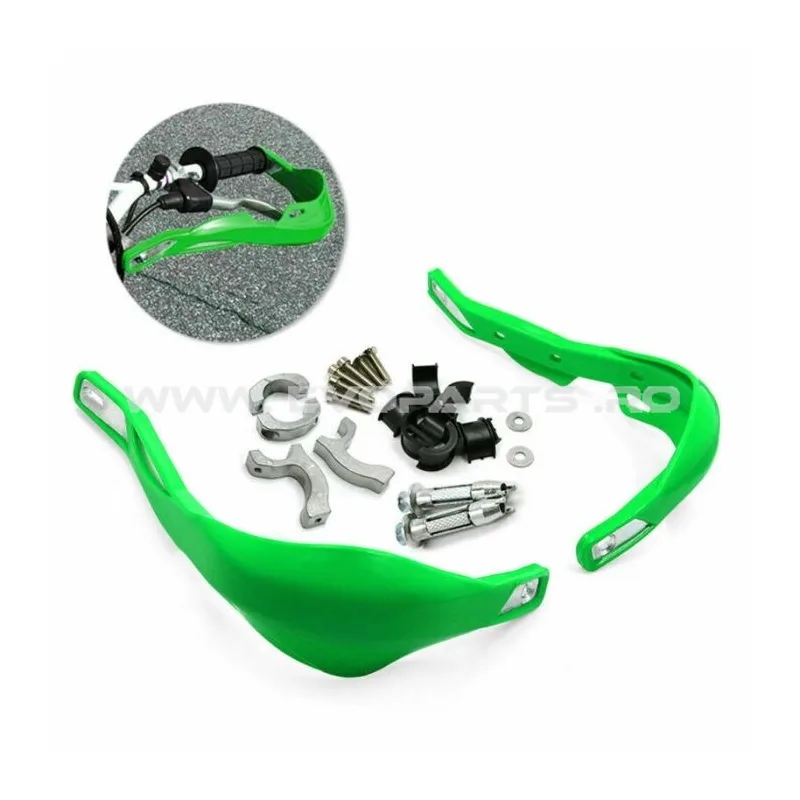 Handguard Universal ATV Cross Enduro Aparatori Ghidon Maini Protectii - VERDE