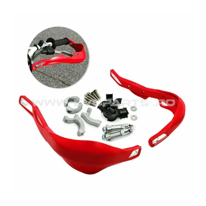 Handguard Universal ATV Cross Enduro Aparatori Ghidon Maini Protectii - ROSU