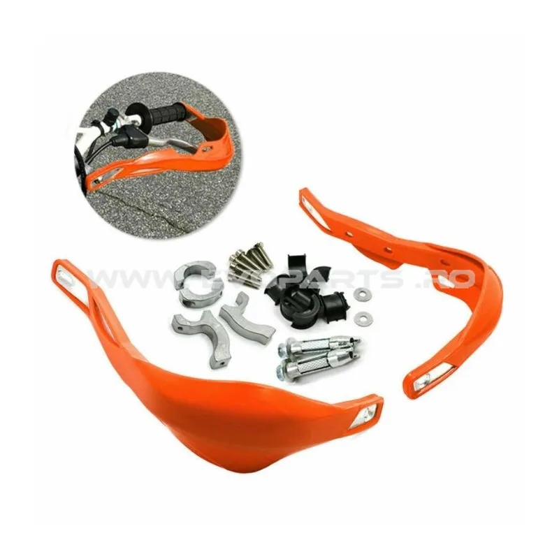 Handguard Universal ATV Cross Enduro Aparatori Ghidon Maini Protectii - PORTOCALIU