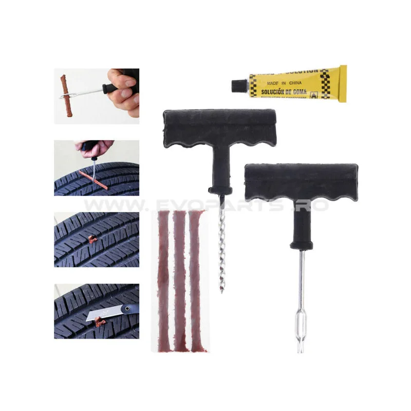 Kit Reparatie Pana Auto Moto ATV Snur Anvelopa Cauciuc