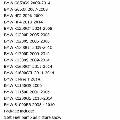 Pompa Benzina Moto BMW F650 700 800 si 1200 gs 1300 1150 s1000rr