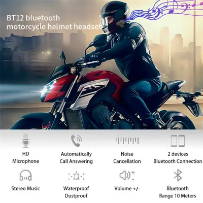 Intercom Casca Moto Sistem Comunicare Bluetooth Telefon