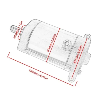 Electromotor Yamaha Grizzly 400 450 600 660 Rhino Wolverine A2187