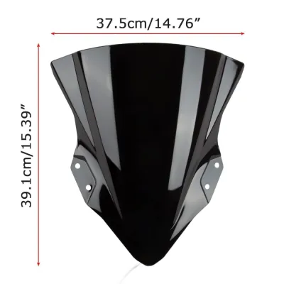 Parbriz double bubble fumuriu Kawasaki Ninja EX 400 2018 PB114
