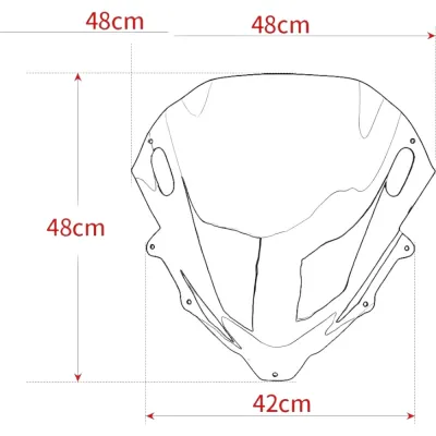 Parbriz double bubble fumuriu Yamaha TMAX500 TMAX 500 2008-2011 PB113